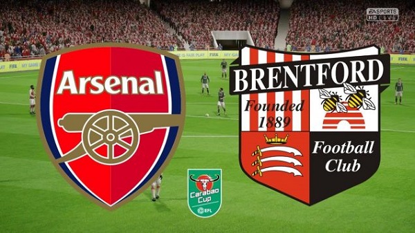 Arsenal vs Brentford (01h45 ngày 27/9: Cúp Liên đoàn bóng đá Anh)