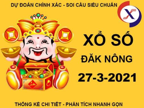 Thống kê SXDNO thứ 7 ngày 27/3/2021