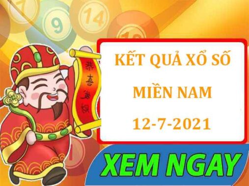Thống kê kết quả XSMN thứ 2 ngày 12/7/2021