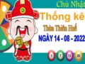 Thống kê XSTTH ngày 14/8/2022 – Thống kê KQ xổ số Thừa Thiên Huế chủ nhật