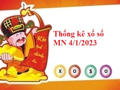 Thống kê xổ số miền Nam 4/1/2023 hôm nay