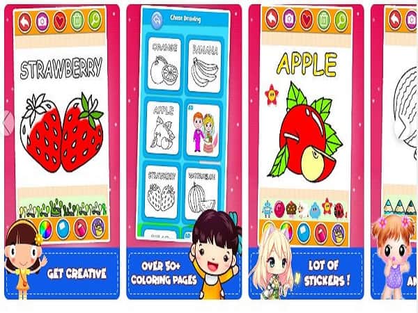 Thông tin về game tô màu trái cây - Fruits and Vegetables Coloring
