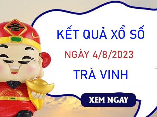 Thống kê XSTV 4/8/2023 phân tích giải tám Trà Vinh